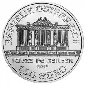 1oz, Austria, 2017, Silver - Vienna Philharmonic obverse