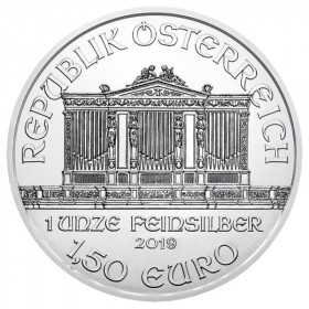 1oz, Austria, 2019, Silver - Vienna Philharmonic obverse