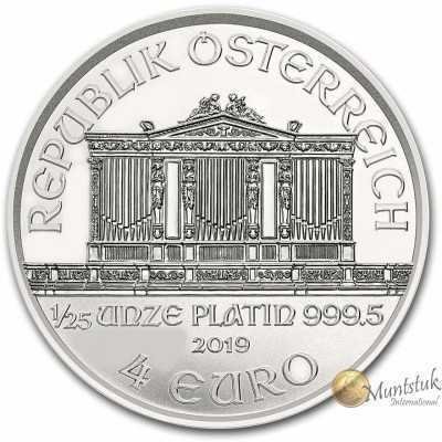 1/25 oz, Austria, 2019, Platinum - Vienna Philharmonic obverse