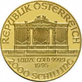 1oz, Austria, 1995, Gold - Vienna Philharmonic obverse