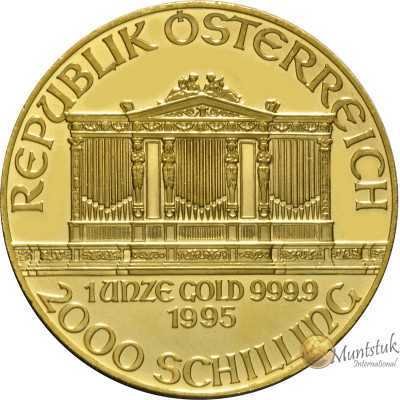 1oz, Austria, 1995, Gold - Vienna Philharmonic obverse