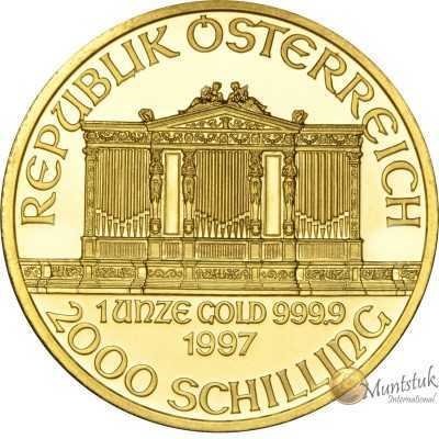 1oz, Austria, 1997, Gold - Vienna Philharmonic obverse