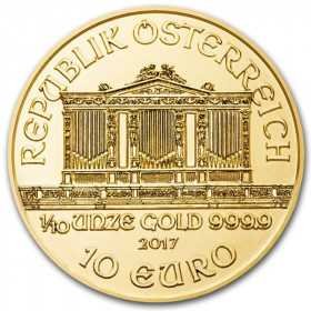 1/10oz, Austria, 2017, Gold - Vienna Philharmonic obverse