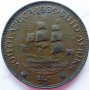 Halfpenny, South Africa, 1935, Brass