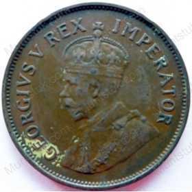 Halfpenny, South Africa, 1935, Brass