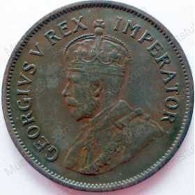 Halfpenny, South Africa, 1936, Brass