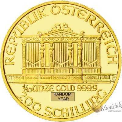 1/10oz, Austria, 1999, Gold - Vienna Philharmonic obverse
