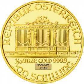 1/10oz, Austria, 2000, Gold - Vienna Philharmonic obverse