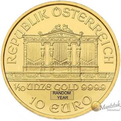 1/10oz, Austria, 2011, Gold - Vienna Philharmonic obverse
