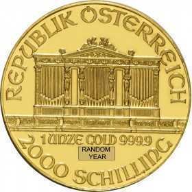 1oz, Austria, 2000, Gold - Vienna Philharmonic obverse
