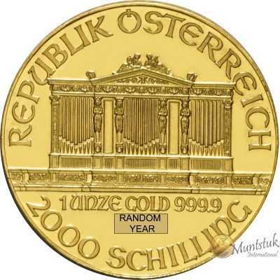 1oz, Austria, 2000, Gold - Vienna Philharmonic obverse