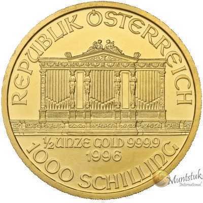 1/2oz, Austria, 1996, Gold - Vienna Philharmonic obverse