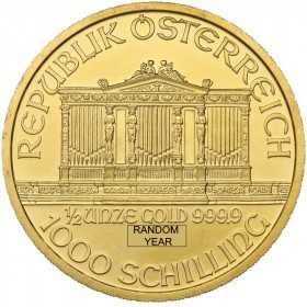 1/2oz, Austria, 2000, Gold - Vienna Philharmonic obverse