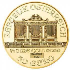 1/2 oz, Austria, 2003, Gold - Vienna Philharmonic obverse