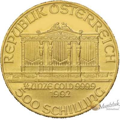 1/4 oz, Austria, 1992, Gold - Vienna Philharmonic obverse