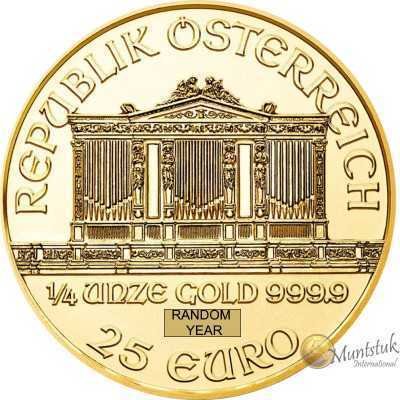 1/4 oz, Austria, 2002, Gold - Vienna Philharmonic obverse