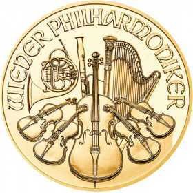 1/4 oz, Austria, 2013, Gold - Vienna Philharmonic obverse