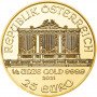 1/4 oz, Austria, 2021, Gold - Vienna Philharmonic obverse