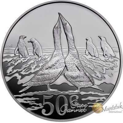 2 oz, South Africa, 2015, Silver - Cape Gannets reverse