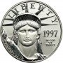 1 oz, USA, 1997, Platinum Proof - Eagle obverse