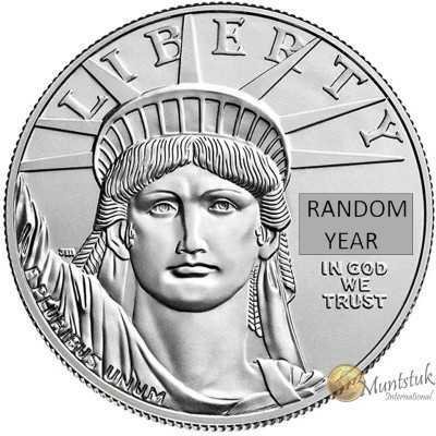 1/2 oz, USA, 1999, Platinum-Eagle(Proof) reverse
