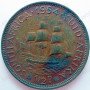 Halfpenny, South Africa, 1954, Brass
