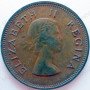 Halfpenny, South Africa, 1954, Brass