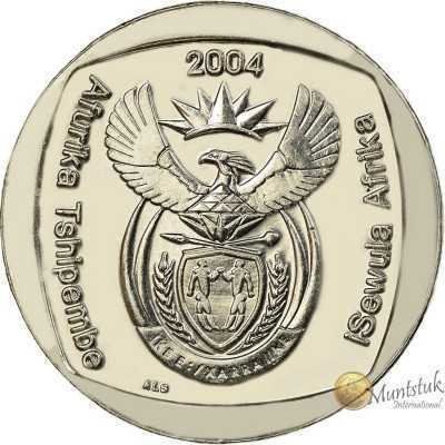 R2, South Africa, 2004, Nickel-plated Copper obverse