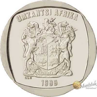 R2, South Africa, 1999, Nickel-plated Copper obverse