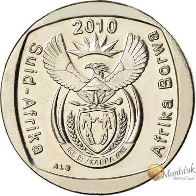 R2, South Africa, 2010, Nickel-plated Copper obverse
