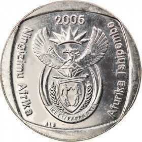 R2, South Africa, 2015, Nickel-plated Copper obverse
