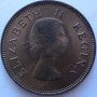 Halfpenny, South Africa, 1957, Brass