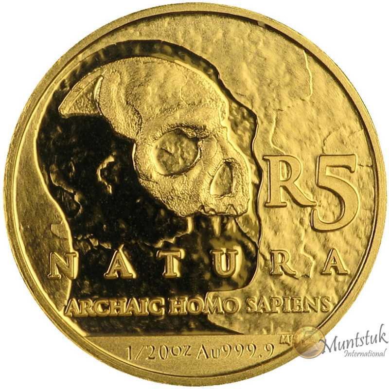 1/20 oz, South  Africa, 2019, Gold, Natura - Homo Sapiens reverse