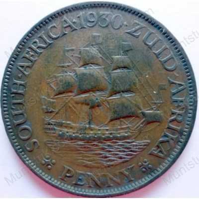 Penny, South Africa, 1930, Brass