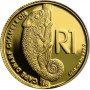 R1, South Africa, 2016, Gold - Chameleon reverse