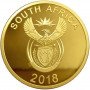 R1, South Africa, 2018, Gold - Padloper obverse