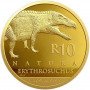 1/10 oz, South  Africa, 2018, Gold, Natura - Rise of the Dinosaurs reverse
