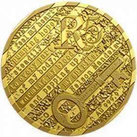 R5, 1/10 oz, South Africa, 2018, Gold, Mandela - Robben Island reverse
