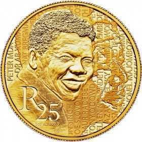 R25, 1 oz, South Africa, 2015, Gold, Mandela - Early Years reverse
