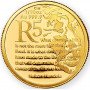 R5, 1/10 oz, South Africa, 2015, Gold, Mandela - Early Years reverse
