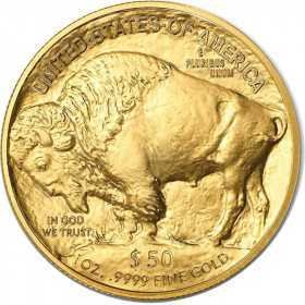 1 oz, USA, 2019, Gold - American Buffalo, reverse