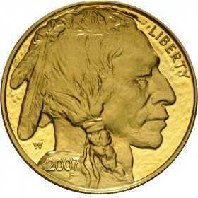 1 oz, USA, 2007, Gold - American Buffalo obverse