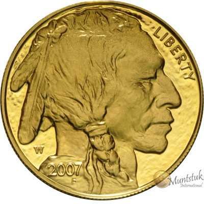 1 oz, USA, 2007, Gold - American Buffalo obverse