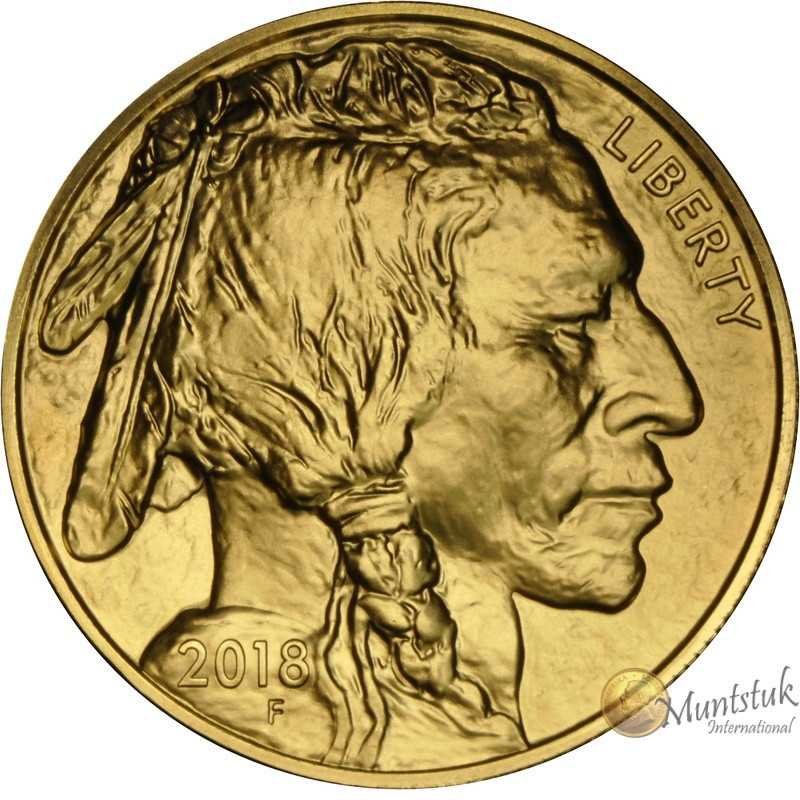 1 oz, USA, 2018, Gold - American Buffalo, obverse