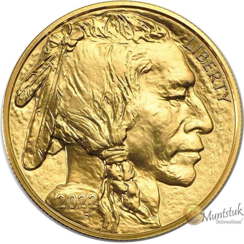 1 oz, USA, 2022, Gold - American Buffalo, obverse