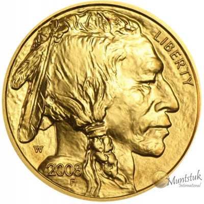 1/4 oz, USA, 2008, Gold - American Buffalo (Proof)obverse