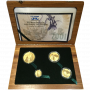 Natura - 2001 The Oryx, Prestige Set (4 coin set, 24 ct gold) box open