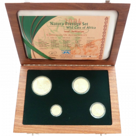 Natura - 2004 The Lynx, Prestige Set (4 coin set, 24 ct gold)