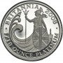 1/10 oz, UK, 2008, Platinum - Britannia reverse