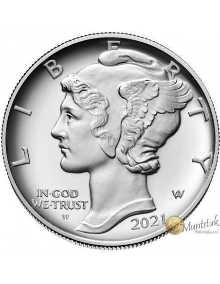 1 oz, USA, 2021, Palladium - American Eagle(Proof) obverse